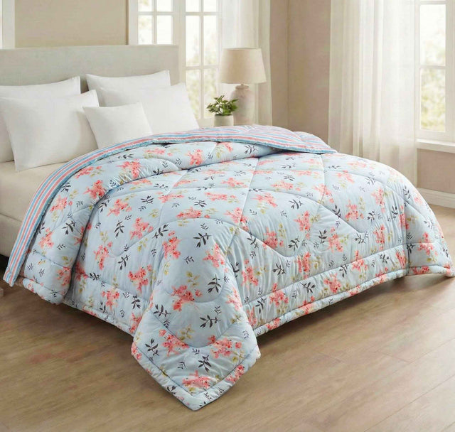 Floral Dual Tone Reversible Comforter