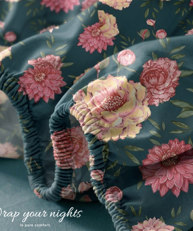 Urban Fitted Bedsheets Blue Pink
