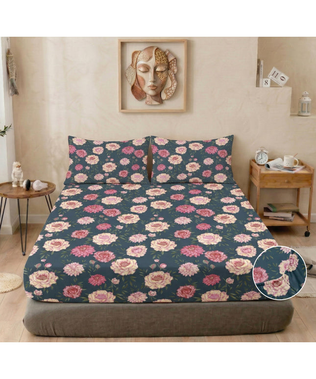 Urban Fitted Bedsheets Blue Pink
