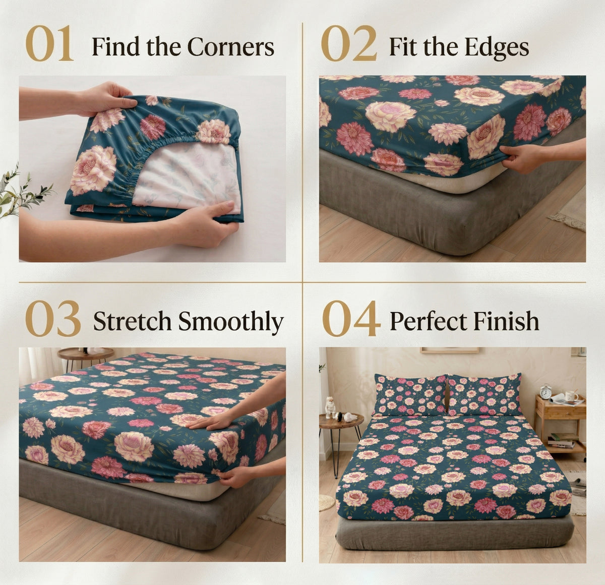 Urban Fitted Bedsheets Blue Pink