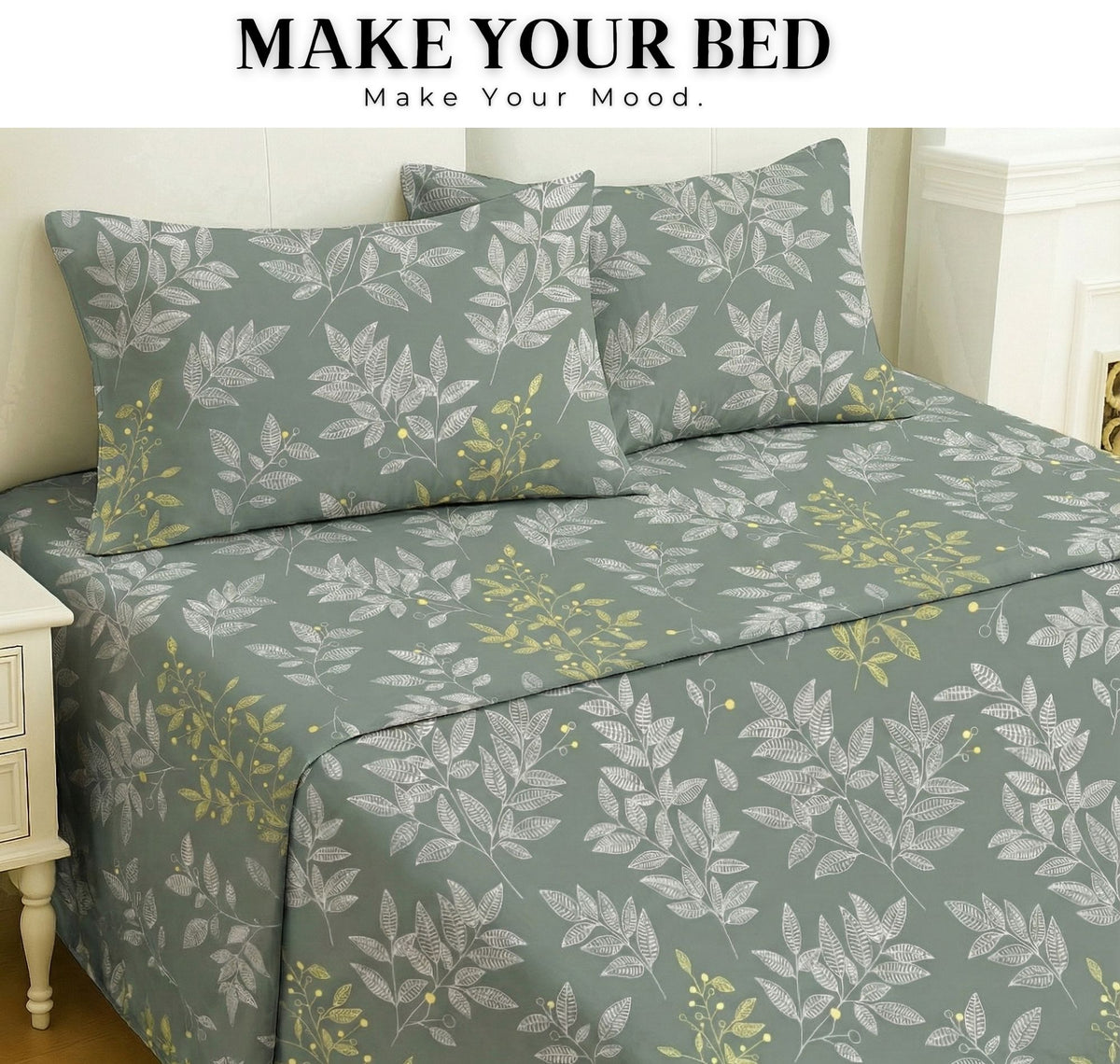 Urban Flat Bedsheets Green