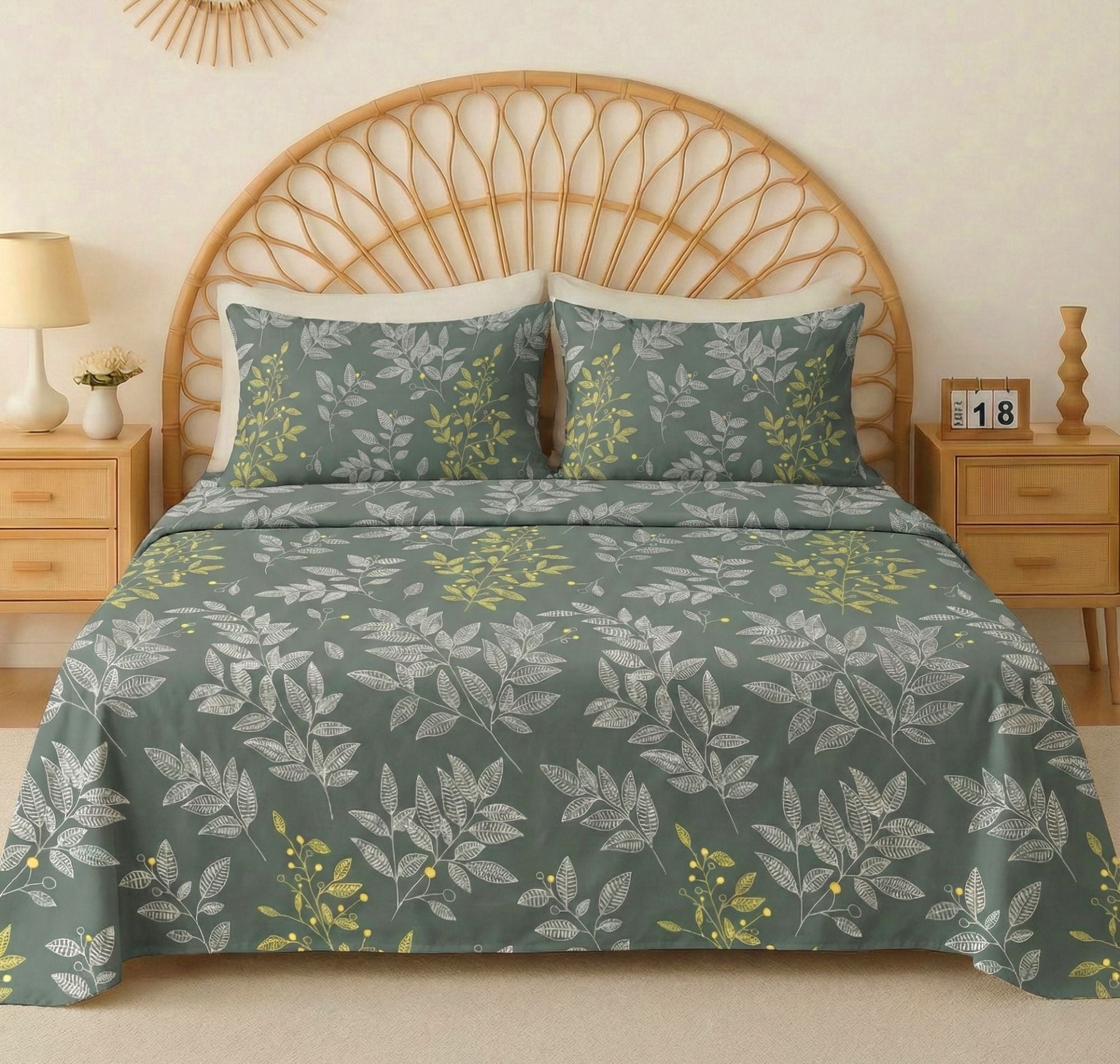 Urban Flat Bedsheets Green