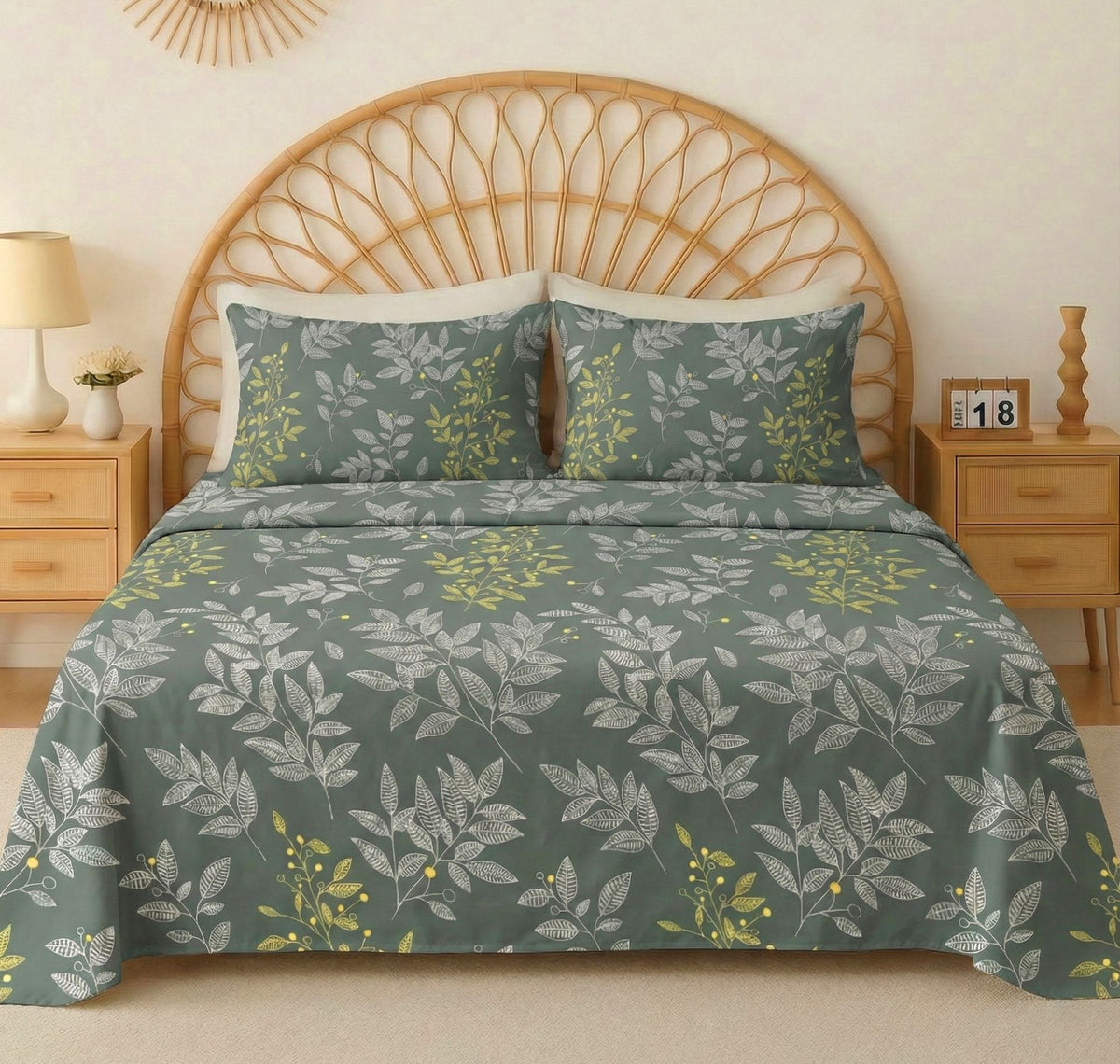 Urban Flat Bedsheets Green