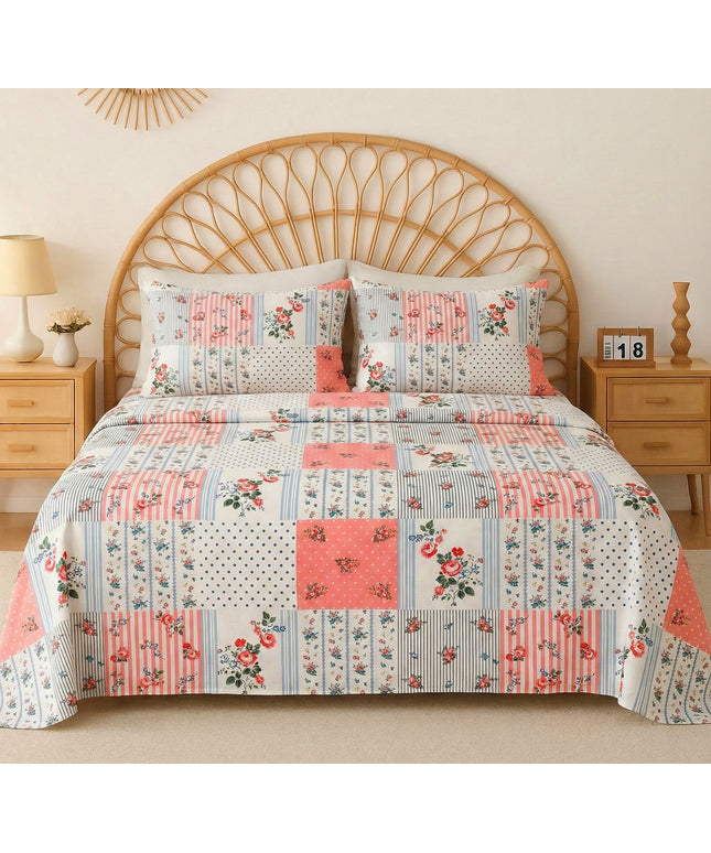 Urban Flat Bedsheets Pink White