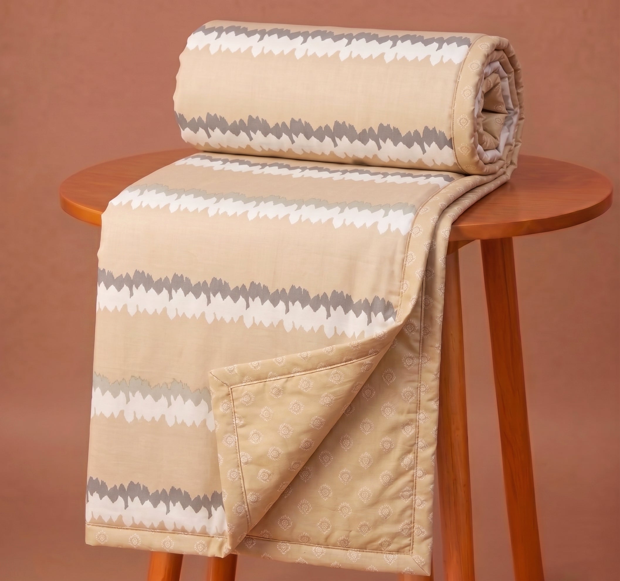 Stella Reversible Dohar Beige Off White