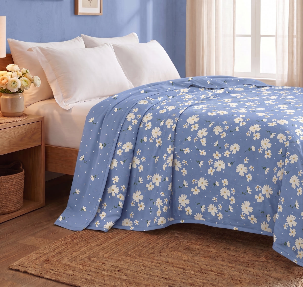 Aura Reversible Dohar Sky Blue