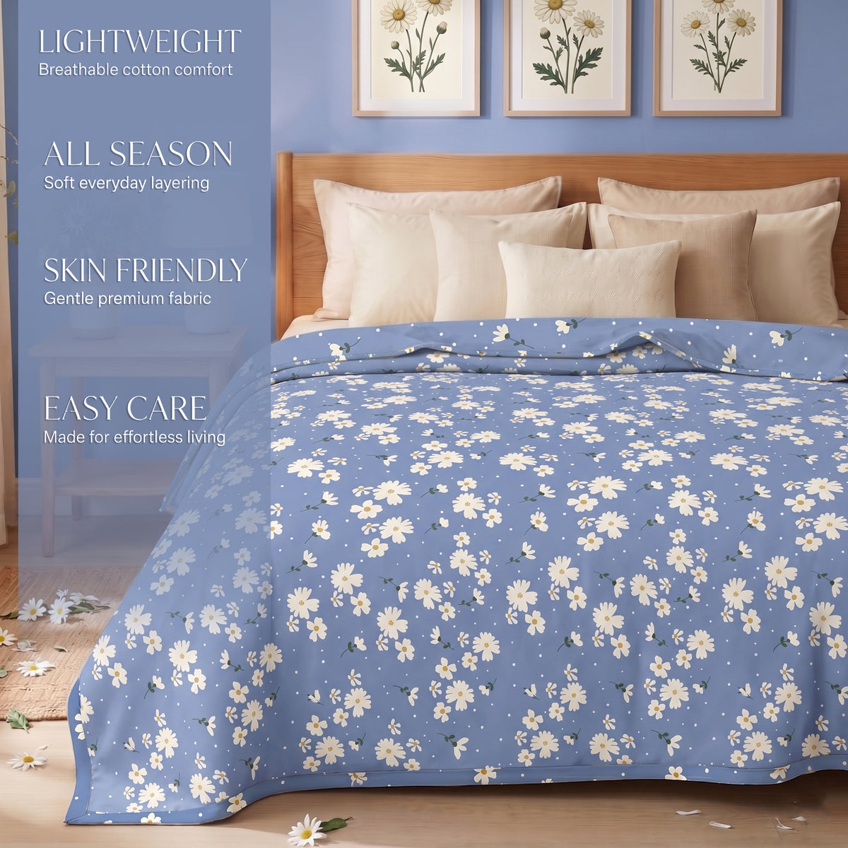 Aura Reversible Dohar Sky Blue