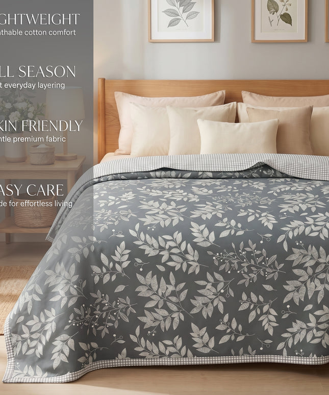 Aura Reversible Dohar Grey White
