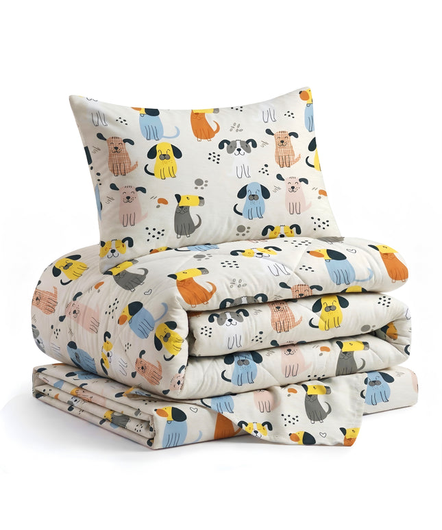 Kidzzy 3Pcs Bedding Set White Yellow