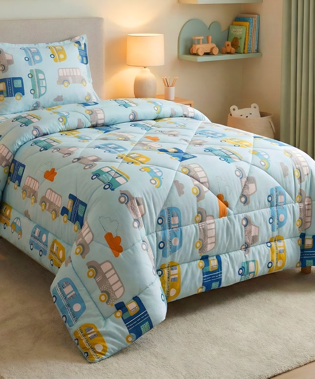 Kidzzy 3Pcs Bedding Set Baby Blue