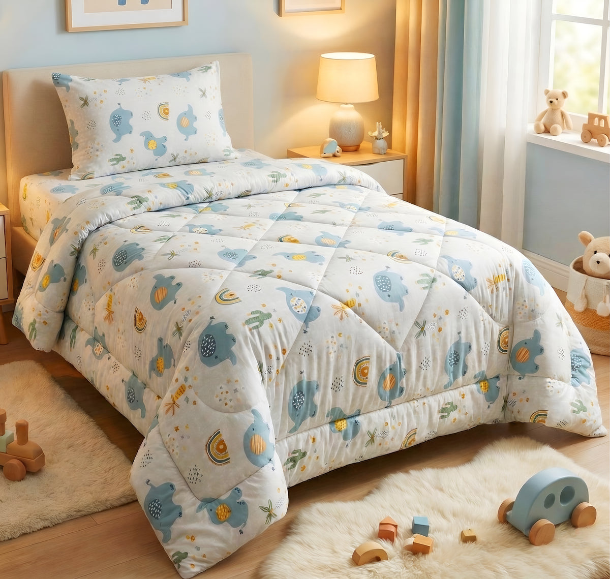 Kidzzy 3Pcs Bedding Set Cream Beige