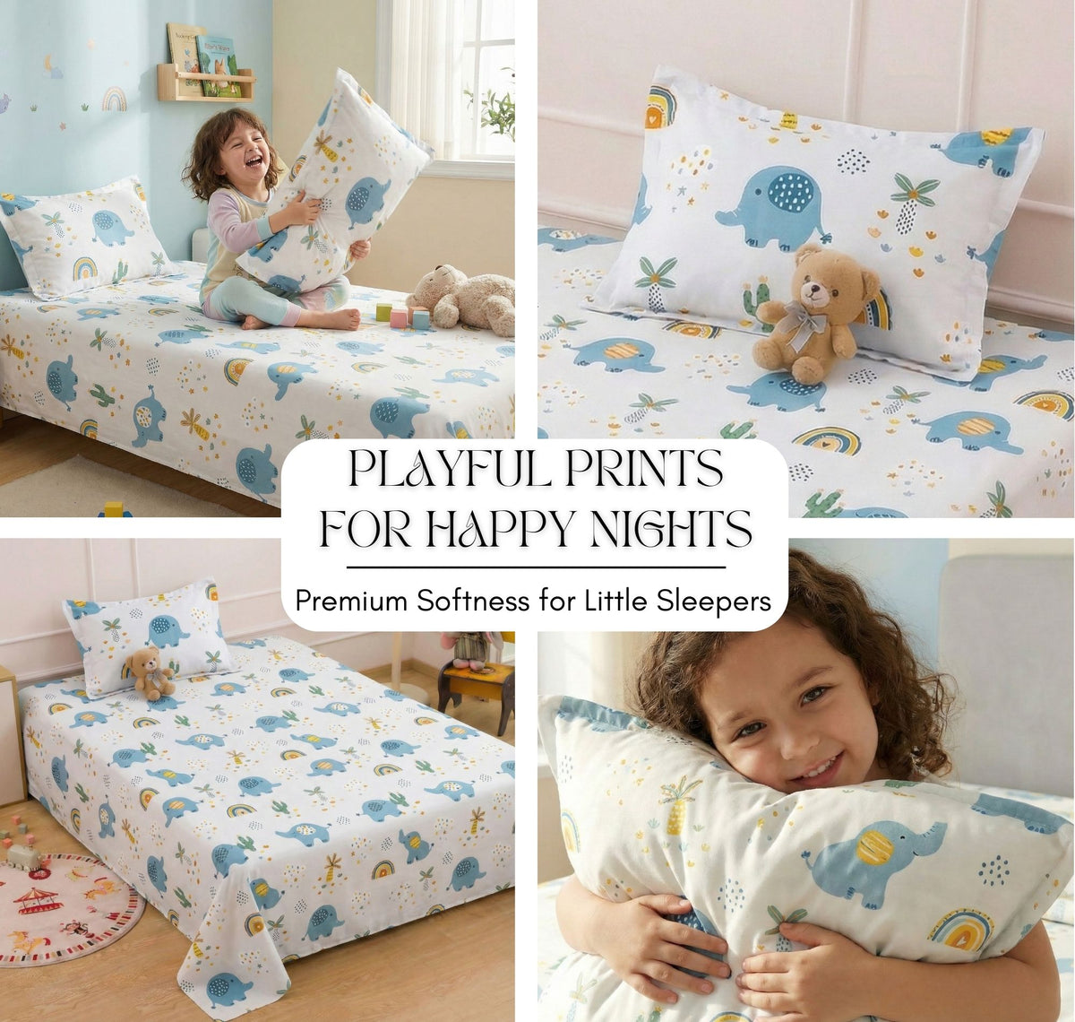 Kidzzy 3Pcs Bedding Set Cream Beige