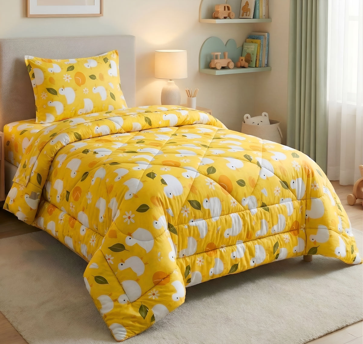 Kidzzy 3Pcs Bedding Set Mustard Yellow