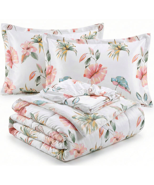 Pearl 4Pcs Bedding Set Ivory White