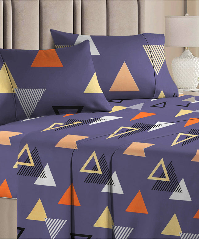 Valencia 4Pcs Bedding Set Slate Purple