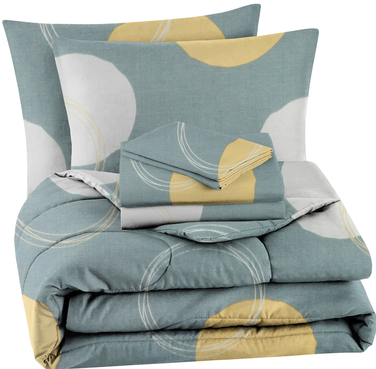 Valencia 4Pcs Bedding Set Sge Green