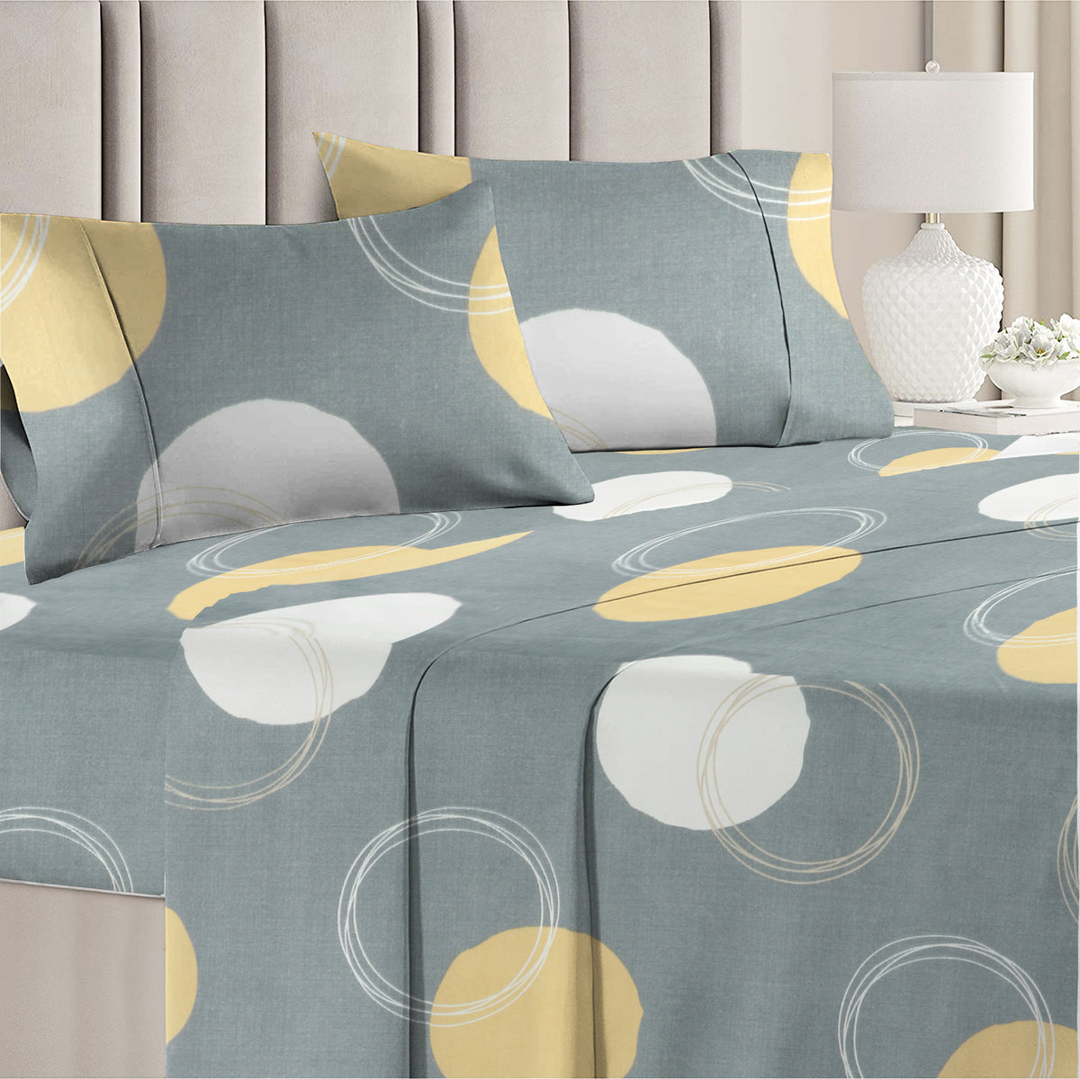Valencia 4Pcs Bedding Set Sge Green