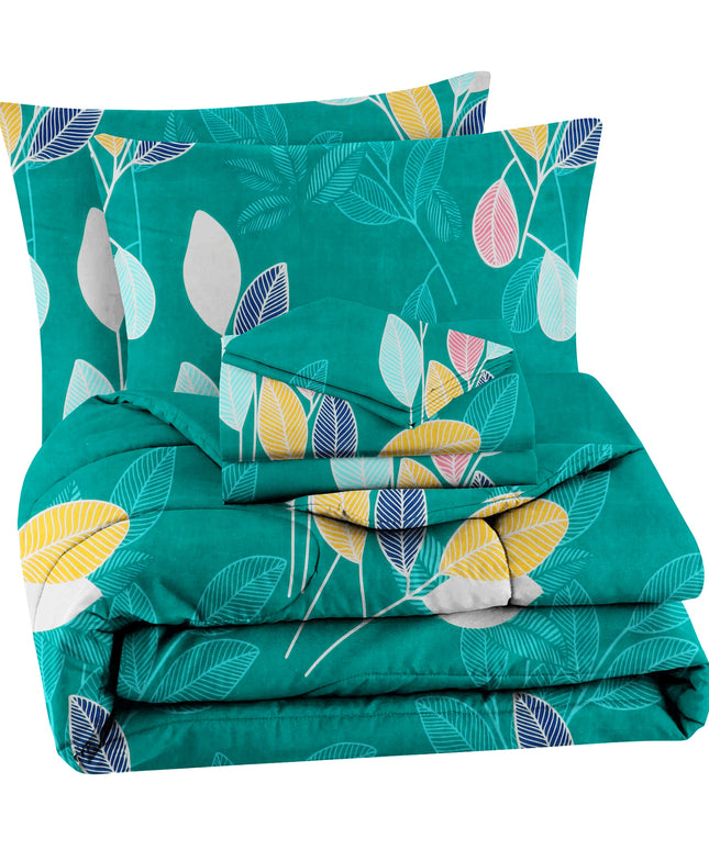 Prime 4Pcs Bedding Set Teal Green