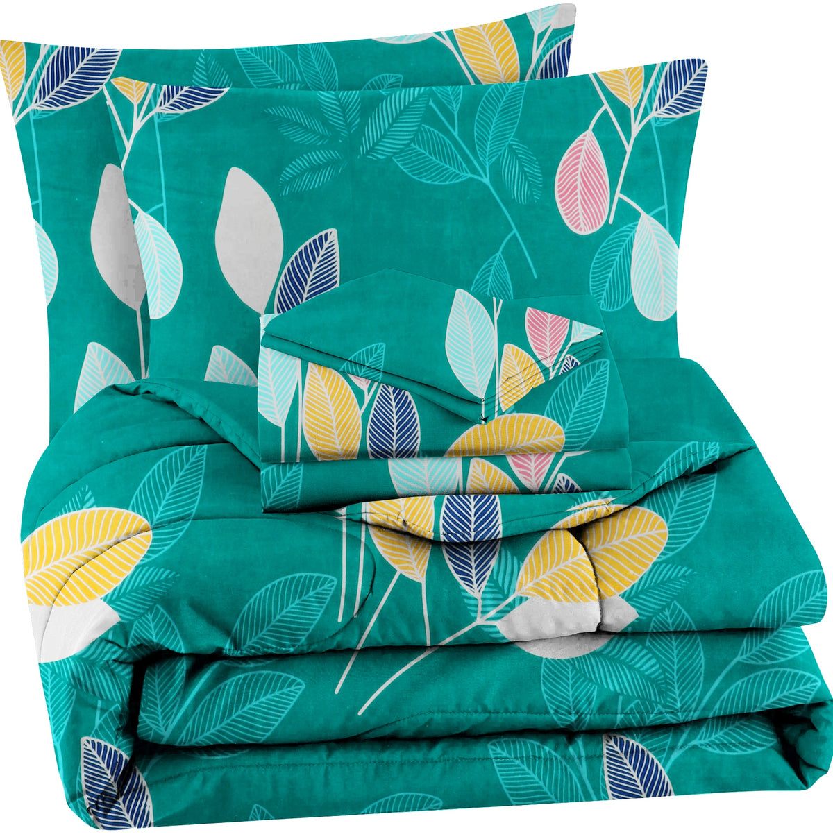 Prime 4Pcs Bedding Set Teal Green