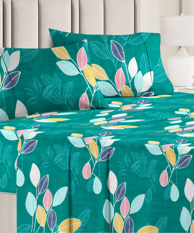 Prime 4Pcs Bedding Set Teal Green