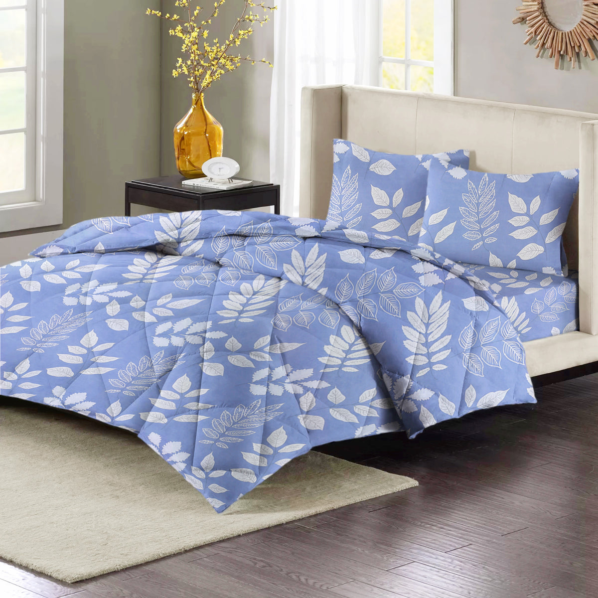 Prime 4Pcs Bedding Set Powder Blue