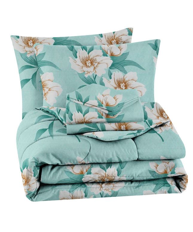 Prime 4Pcs Bedding Set Sea Green