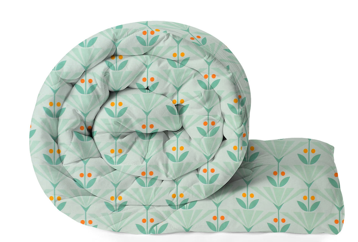 Valencia 4Pcs Bedding Set Mint Green