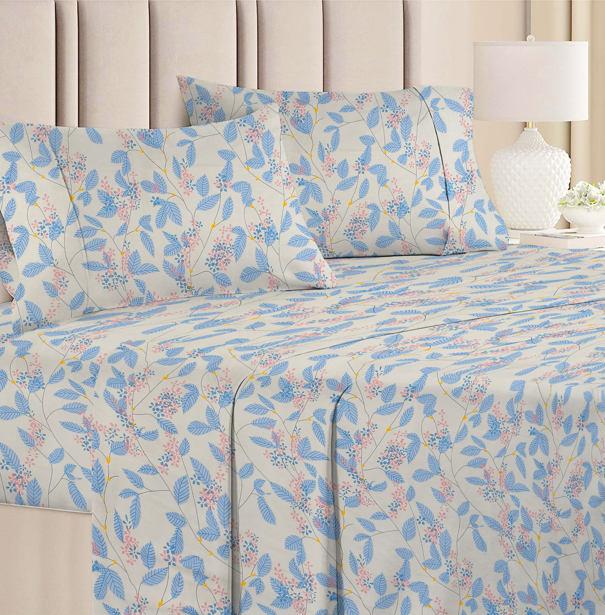 Prime 4Pcs Bedding Set Sky Blue