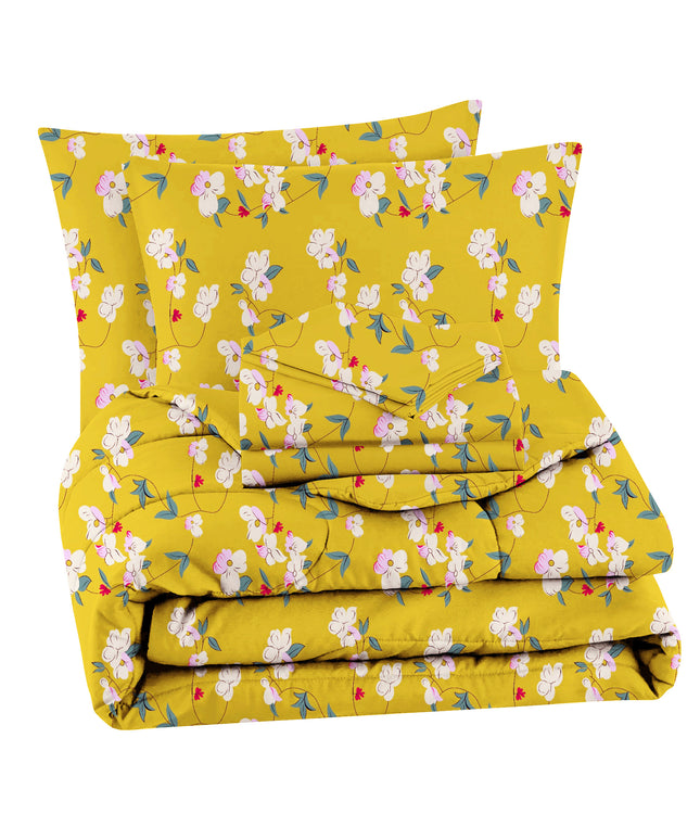 Prime 4Pcs Bedding Set Mustard Yellow