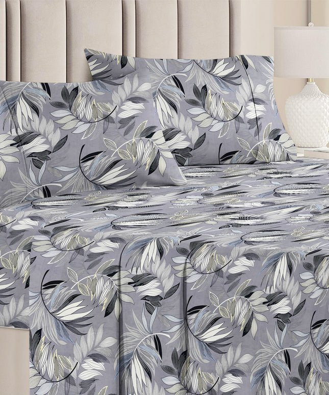 Prime 4Pcs Bedding Set Ash Grey