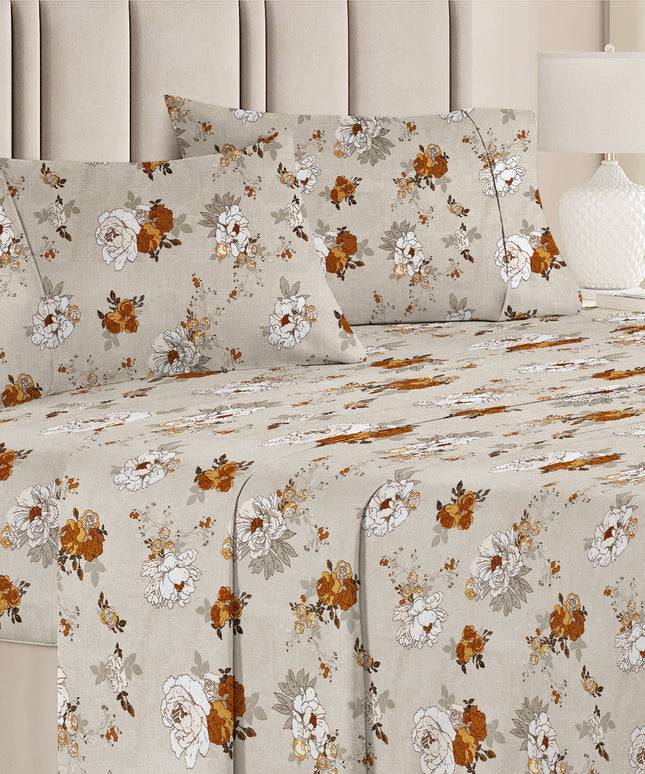 Prime 4Pcs Bedding Set Ivory Beige