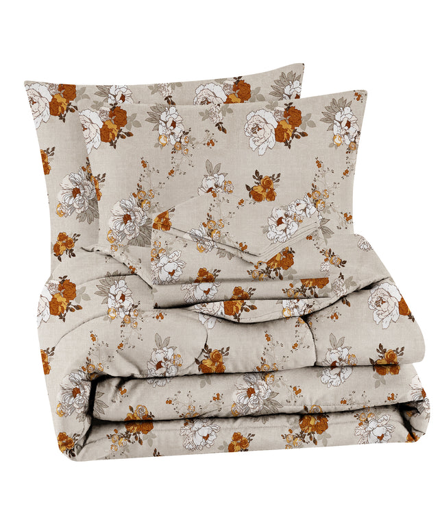 Prime 4Pcs Bedding Set Ivory Beige
