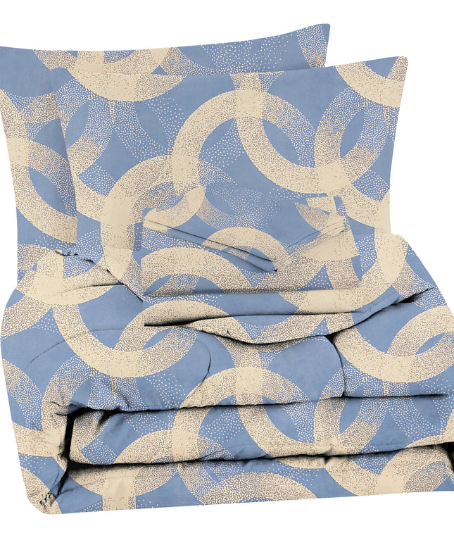 Valencia 4Pcs Bedding Set Light Blue