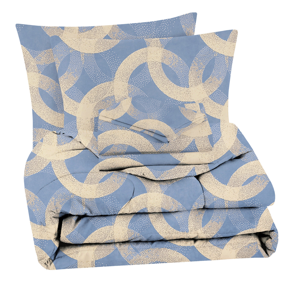 Valencia 4Pcs Bedding Set Light Blue