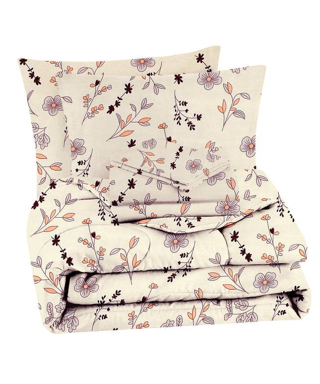Valencia 4Pcs Bedding Set Cream White