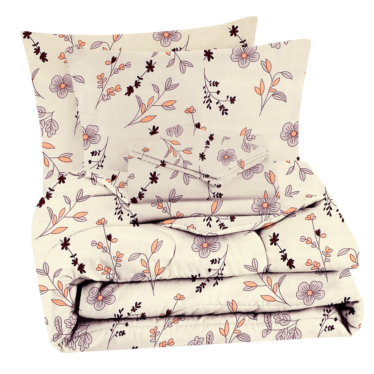 Valencia 4Pcs Bedding Set Cream White