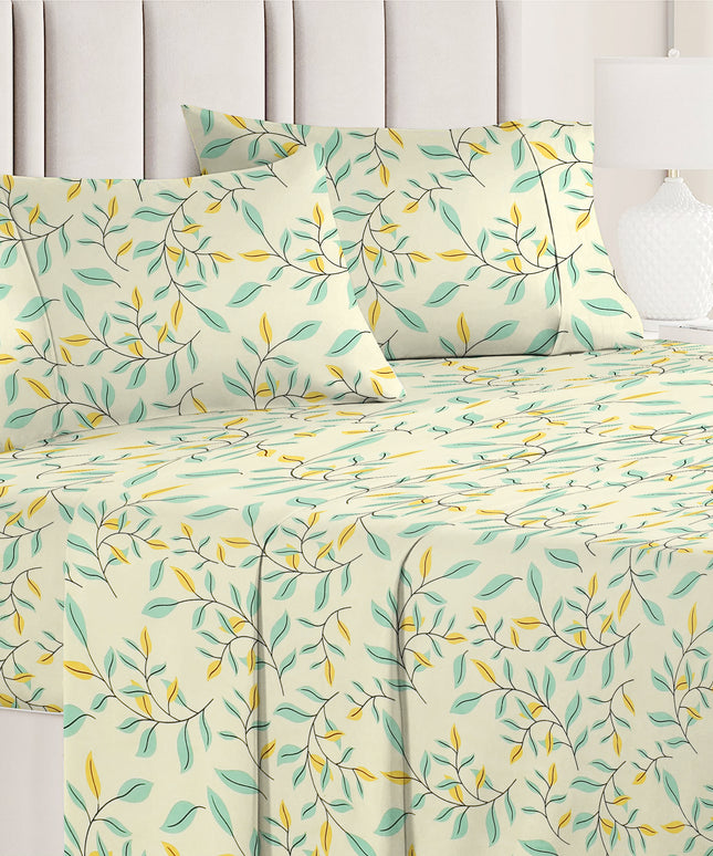 Valencia 4Pcs Bedding Set Pastel Mint