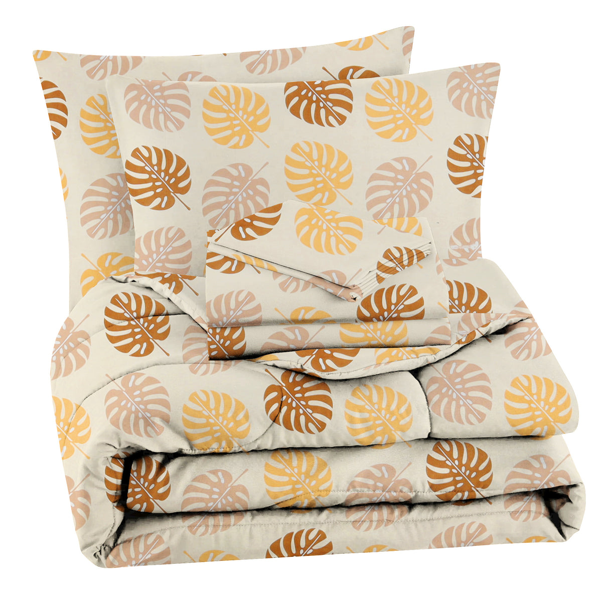 Valencia 4Pcs Bedding Set Sand Beige