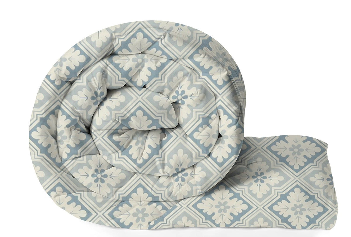 Valencia 4Pcs Bedding Set Silver Grey