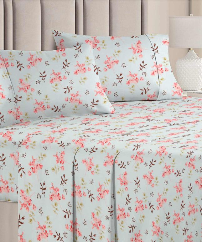 Valencia 4Pcs Bedding Set Soft Pink