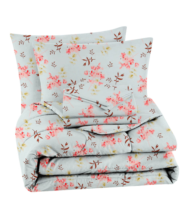 Valencia 4Pcs Bedding Set Soft Pink
