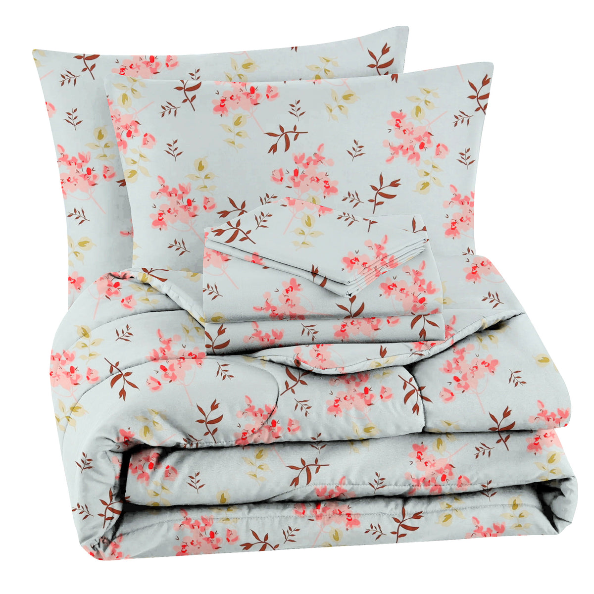 Valencia 4Pcs Bedding Set Soft Pink