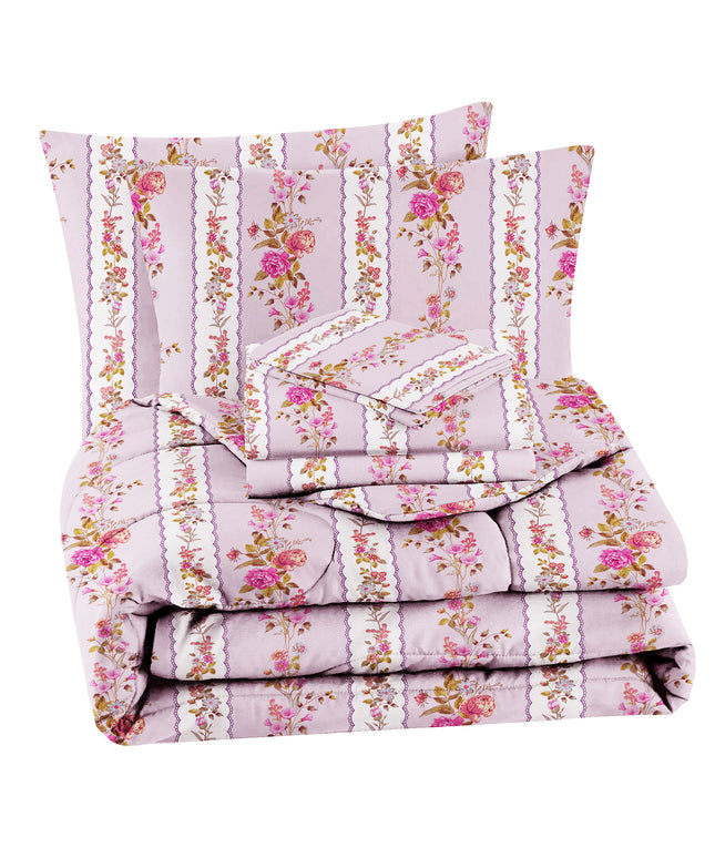 Valencia 4Pcs Bedding Set Baby Pink