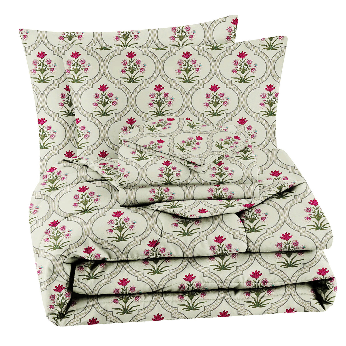 Valencia 4Pcs Bedding Set Sage Green