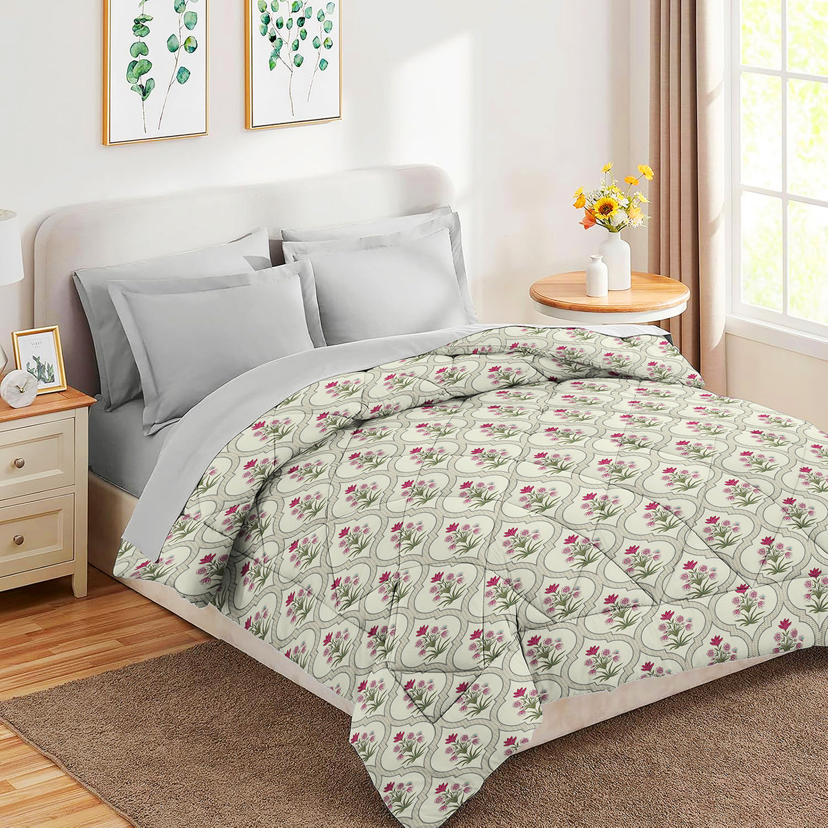 Valencia 4Pcs Bedding Set Sage Green