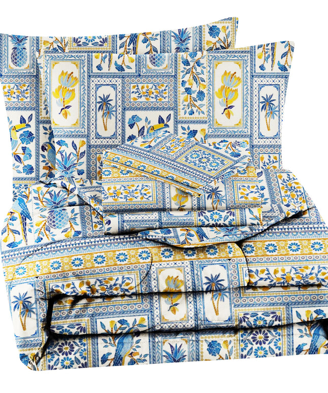 Valencia 4Pcs Bedding Set Royal Blue