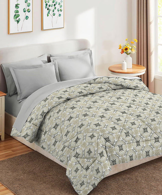 Valencia 4Pcs Bedding Set Light Grey