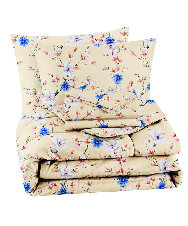 Valencia 4Pcs Bedding Set Ivory Cream