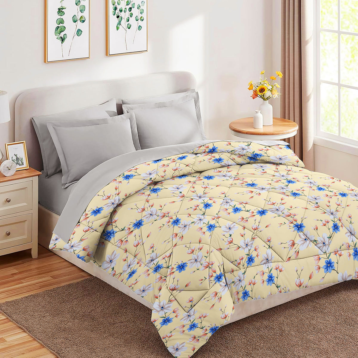 Valencia 4Pcs Bedding Set Ivory Cream