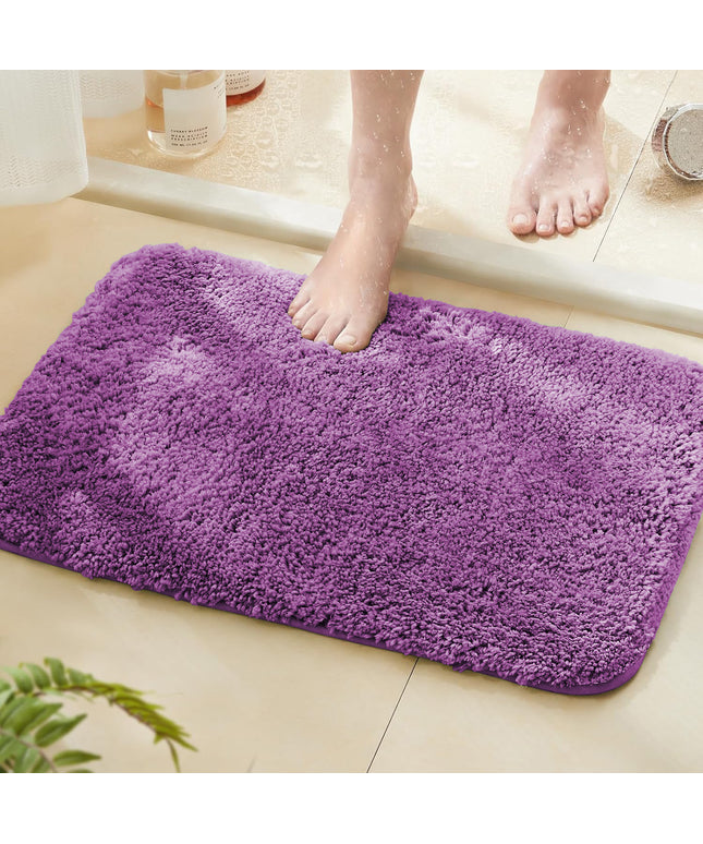 Microfiber Anti Skid Bathmat Lavender Purple